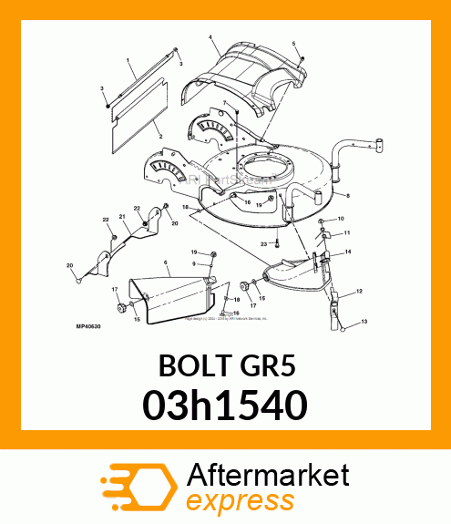 BOLT, ROUND HEAD SHORT SQUARE NECK 03h1540