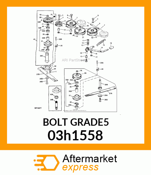 BOLT, ROUND HEAD SQUARE NECK 03h1558