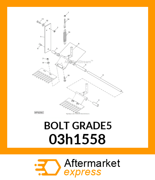 BOLT, ROUND HEAD SQUARE NECK 03h1558