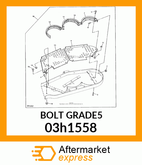 BOLT, ROUND HEAD SQUARE NECK 03h1558