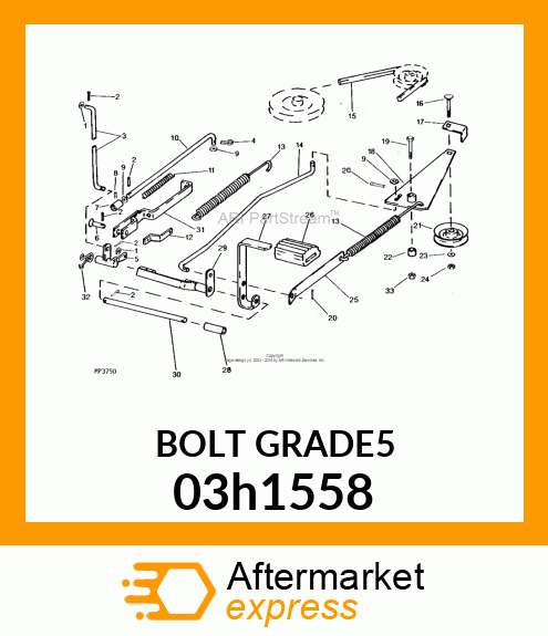 BOLT, ROUND HEAD SQUARE NECK 03h1558