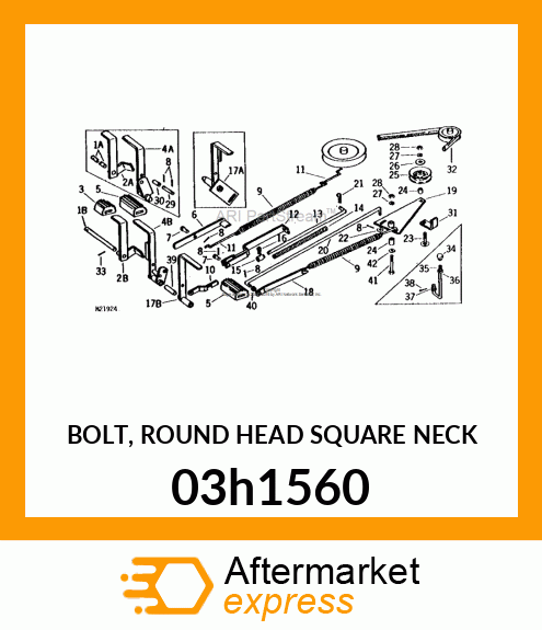 BOLT, ROUND HEAD SQUARE NECK 03h1560