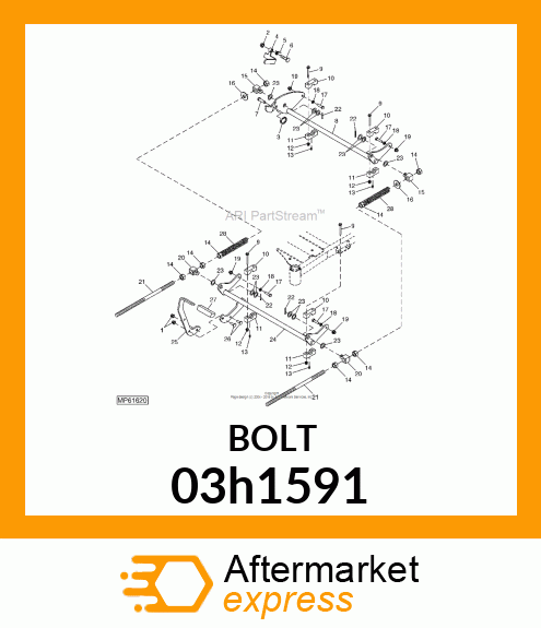 BOLT, ROUND HEAD SQUARE NECK 03h1591