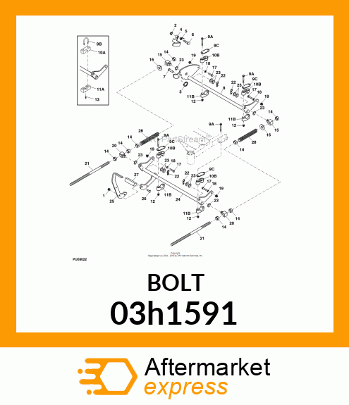 BOLT, ROUND HEAD SQUARE NECK 03h1591