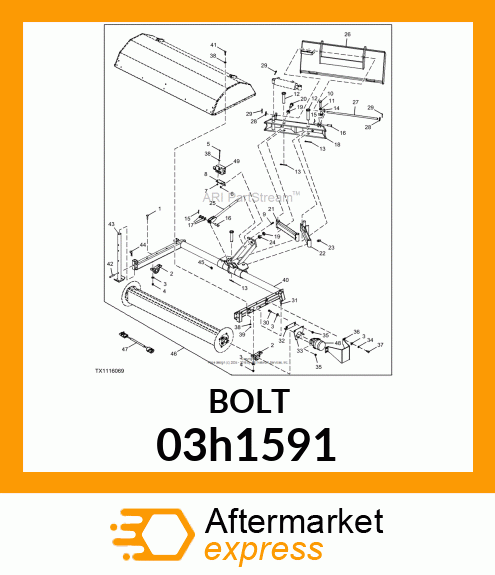 BOLT, ROUND HEAD SQUARE NECK 03h1591