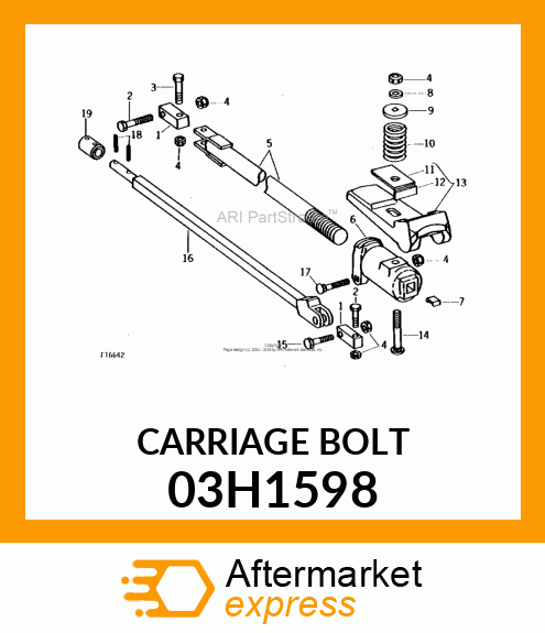 BOLT, ROUND HEAD SQUARE NECK 03H1598