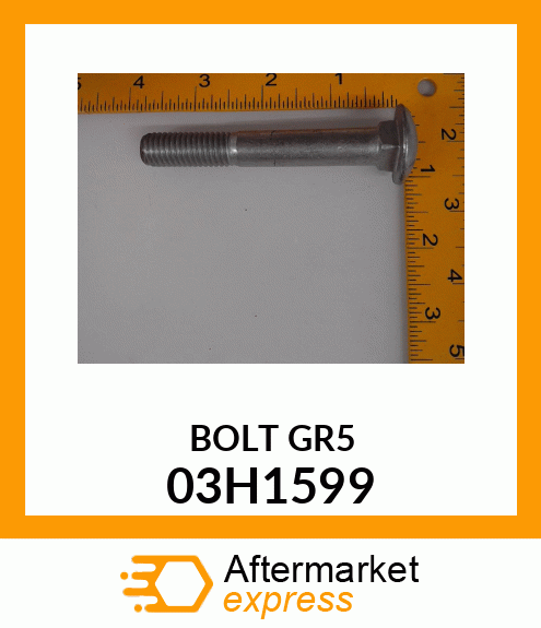 BOLT, ROUND HEAD SQUARE NECK 03H1599