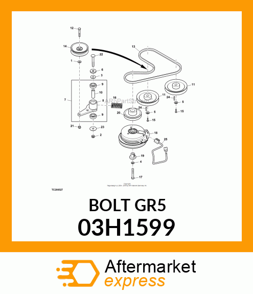 BOLT, ROUND HEAD SQUARE NECK 03H1599