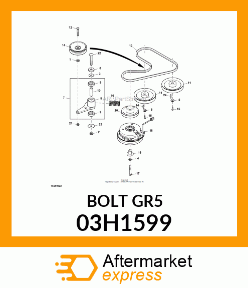 BOLT, ROUND HEAD SQUARE NECK 03H1599