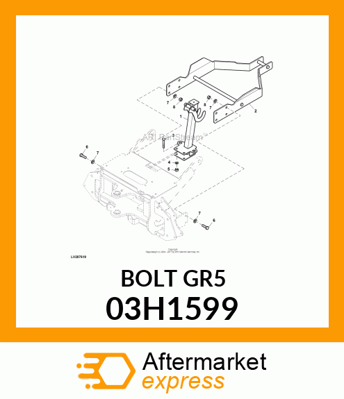 BOLT, ROUND HEAD SQUARE NECK 03H1599