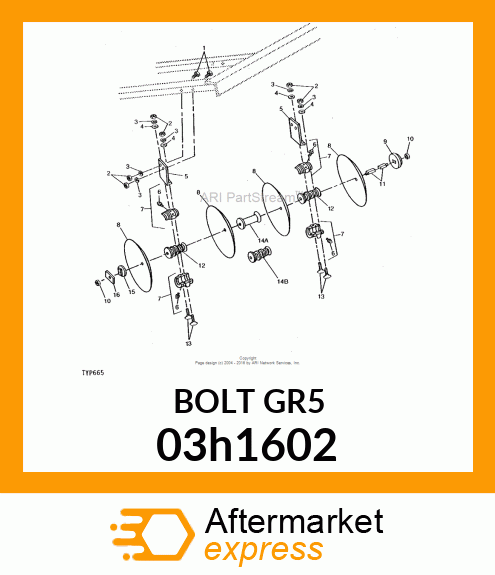 BOLT, ROUND HEAD SQUARE NECK 03h1602