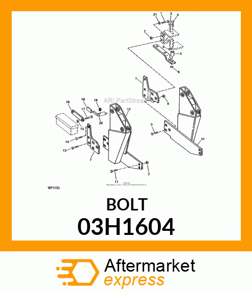 BOLT, ROUND HEAD SHORT SQUARE NECK 03H1604