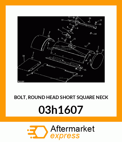 BOLT, ROUND HEAD SHORT SQUARE NECK 03h1607