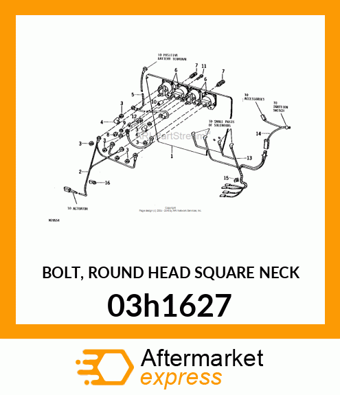 BOLT, ROUND HEAD SQUARE NECK 03h1627