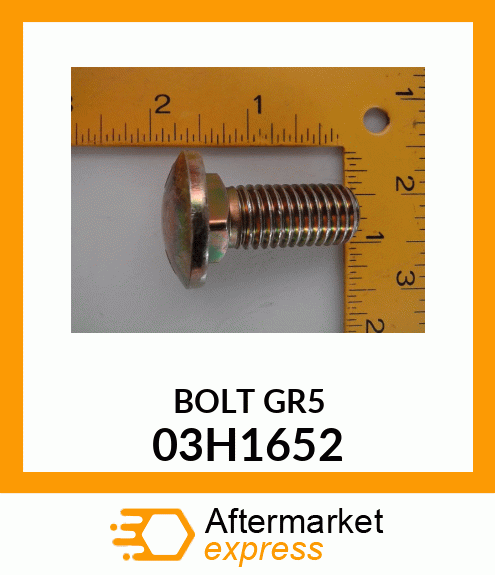 BOLT, ROUND HEAD SHORT SQUARE NECK 03H1652