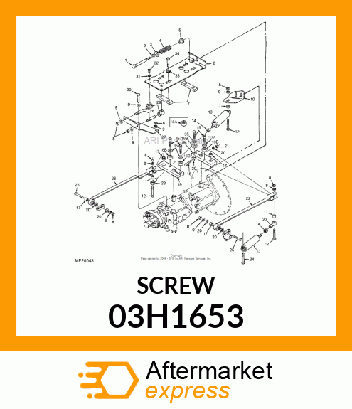 BOLT, ROUND HEAD SHORT SQUARE NECK 03H1653