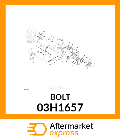 BOLT, ROUND HEAD SHORT SQUARE NECK 03H1657