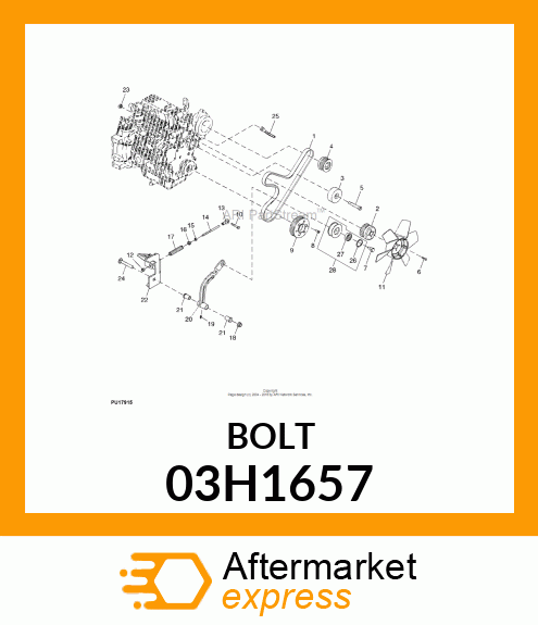 BOLT, ROUND HEAD SHORT SQUARE NECK 03H1657