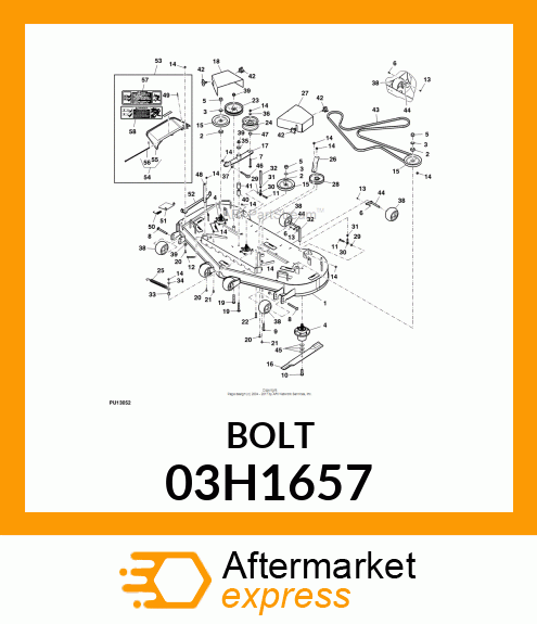 BOLT, ROUND HEAD SHORT SQUARE NECK 03H1657