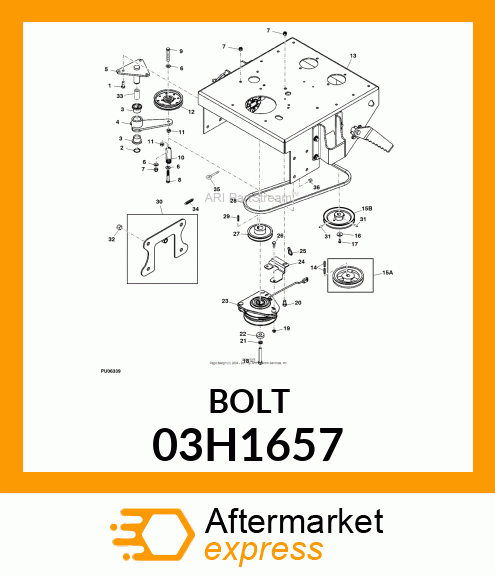 BOLT, ROUND HEAD SHORT SQUARE NECK 03H1657