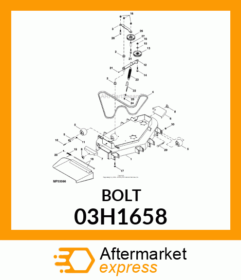 BOLT, ROUND HEAD SQUARE NECK 03H1658