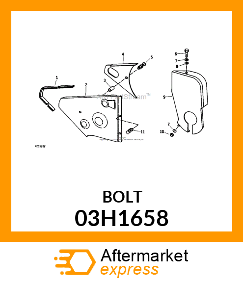 BOLT, ROUND HEAD SQUARE NECK 03H1658