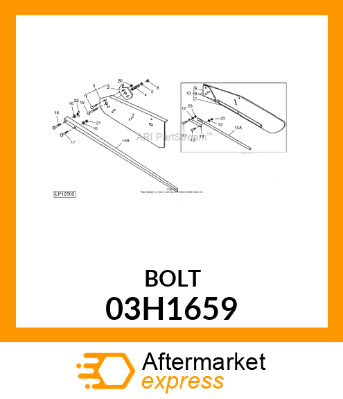 BOLT, ROUND HEAD SHORT SQUARE NECK 03H1659