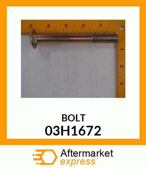 BOLT, ROUND HEAD SHORT SQUARE NECK 03H1672