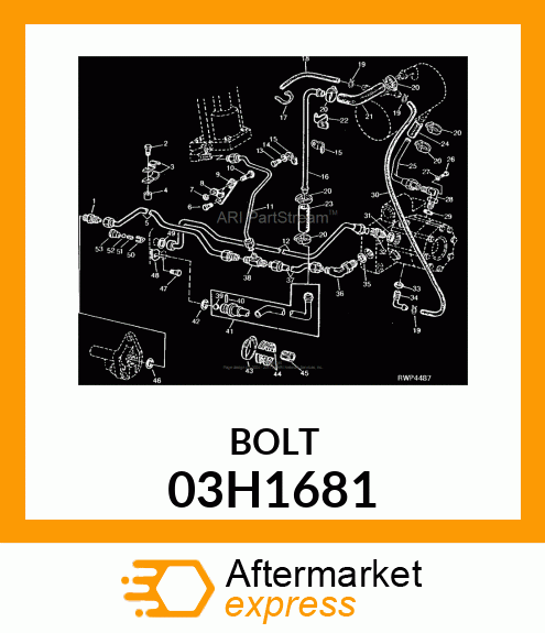 BOLT, ROUND HEAD SQUARE NECK 03H1681