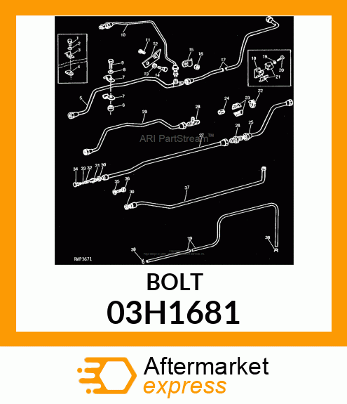 BOLT, ROUND HEAD SQUARE NECK 03H1681