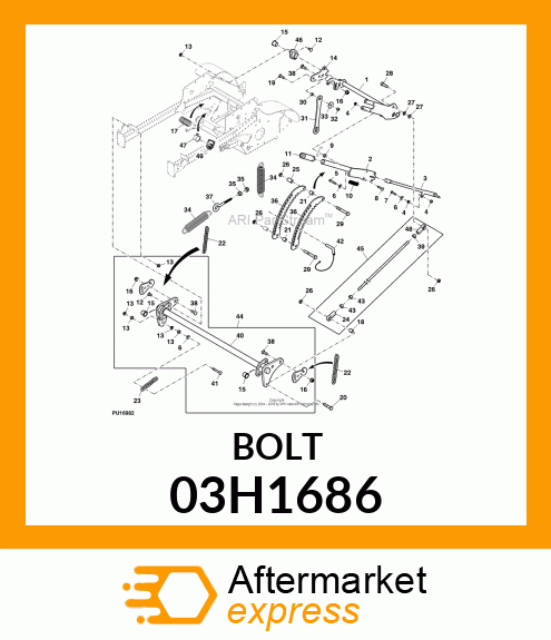 BOLT, ROUND HEAD SQUARE NECK 03H1686