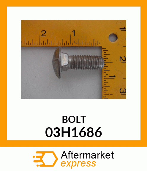 BOLT, ROUND HEAD SQUARE NECK 03H1686