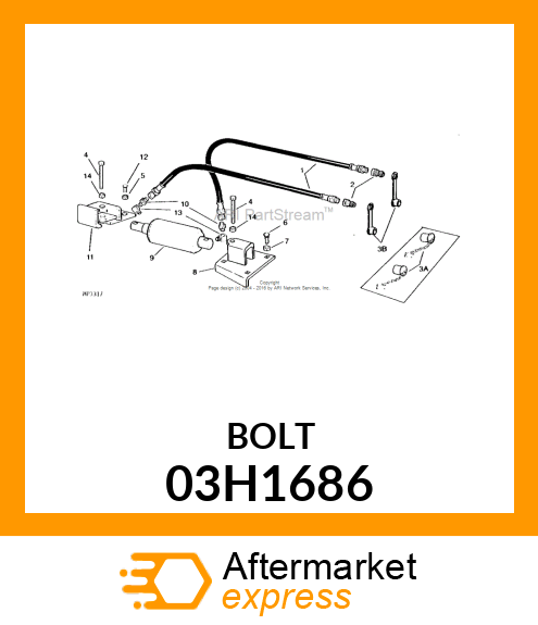 BOLT, ROUND HEAD SQUARE NECK 03H1686