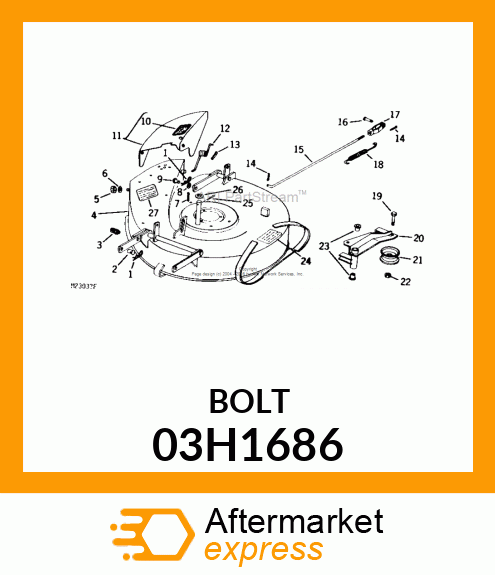 BOLT, ROUND HEAD SQUARE NECK 03H1686