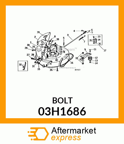 BOLT, ROUND HEAD SQUARE NECK 03H1686