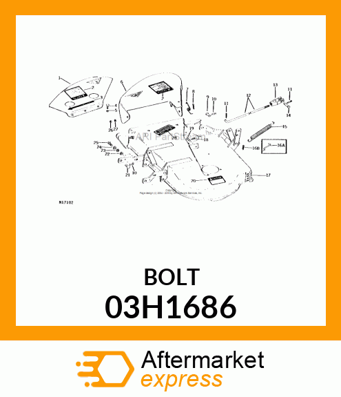 BOLT, ROUND HEAD SQUARE NECK 03H1686