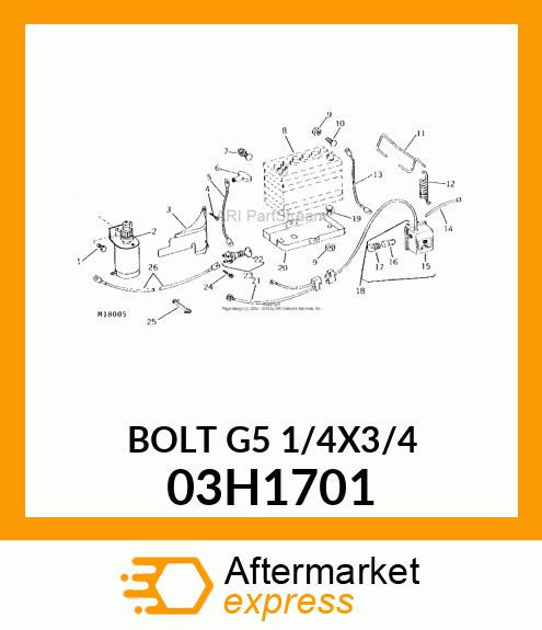 BOLT, ROUND HEAD SQUARE NECK 03H1701