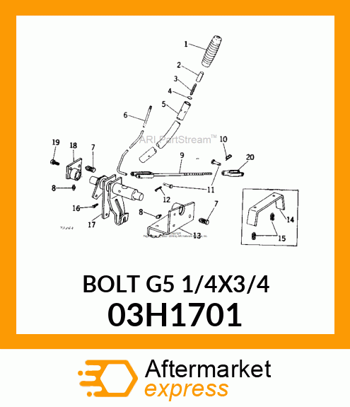 BOLT, ROUND HEAD SQUARE NECK 03H1701