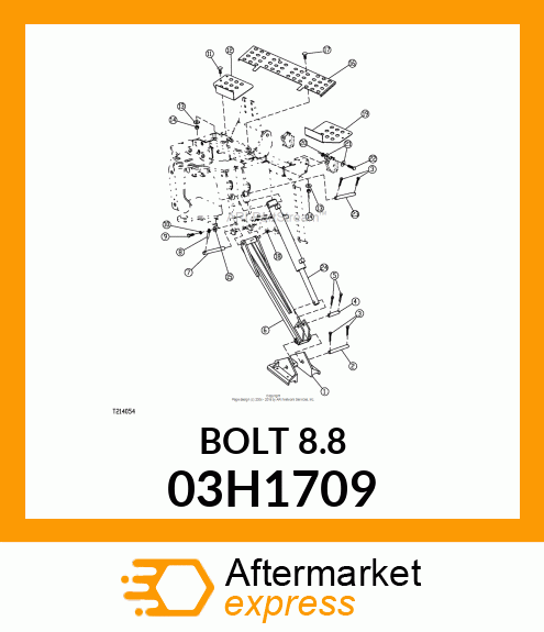 BOLT, ROUND HEAD SHORT SQUARE NECK 03H1709