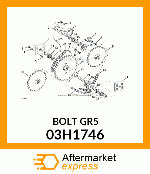 BOLT, ROUND HEAD SHORT SQUARE NECK 03H1746