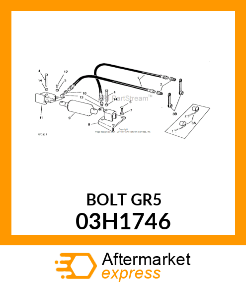 BOLT, ROUND HEAD SHORT SQUARE NECK 03H1746