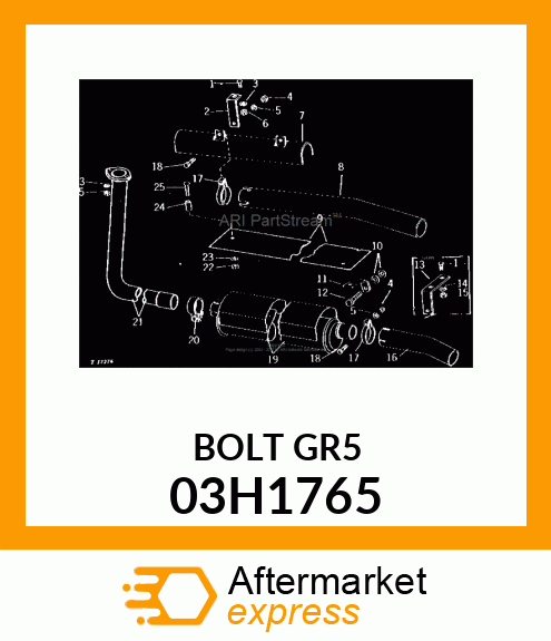 BOLT, ROUND HEAD SHORT SQUARE NECK 03H1765