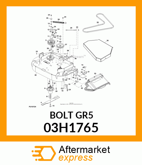 BOLT, ROUND HEAD SHORT SQUARE NECK 03H1765