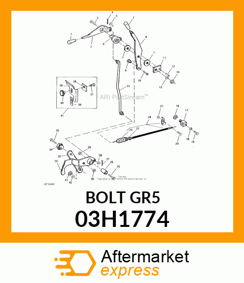 BOLT, ROUND HEAD SHORT SQUARE NECK 03H1774