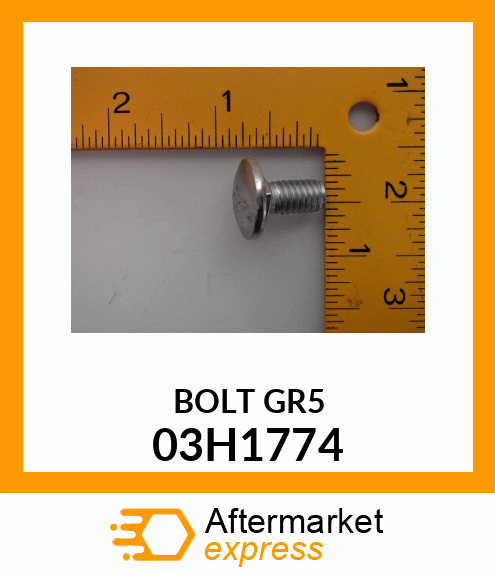 BOLT, ROUND HEAD SHORT SQUARE NECK 03H1774