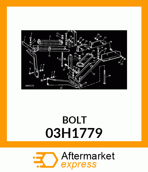 BOLT, ROUND HEAD SQUARE NECK 03H1779