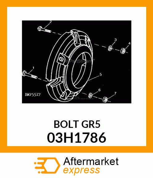 BOLT, ROUND HEAD SQUARE NECK 03H1786