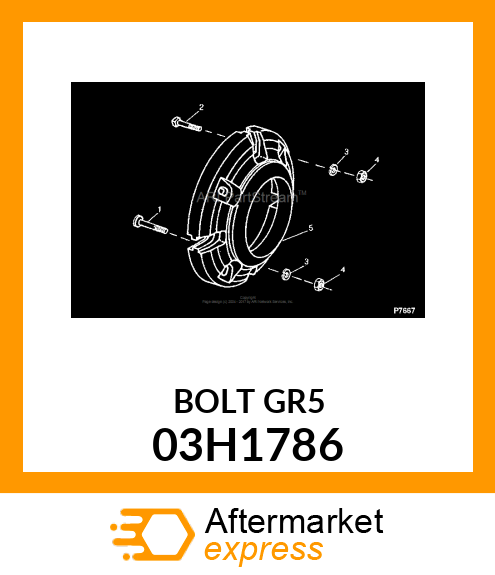 BOLT, ROUND HEAD SQUARE NECK 03H1786