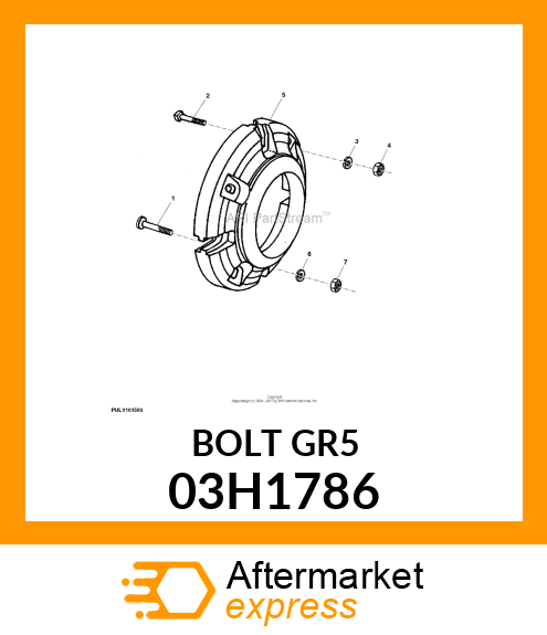 BOLT, ROUND HEAD SQUARE NECK 03H1786