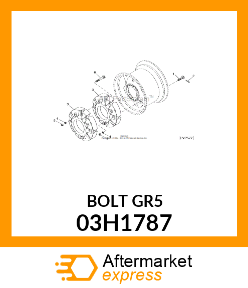 BOLT, ROUND HEAD SQUARE NECK 03H1787